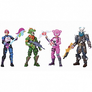 Набор фигурок из серии Fortnite - 4 шт. с аксессуарами (Jazwares, FNT0019)